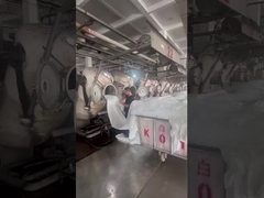 ジアルーイ・テキスタイル・カンパニーの織物工場の生産過程の現場撮影