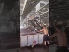 ジアルーイ・テキスタイル・カンパニーの織物工場の生産過程の現場撮影